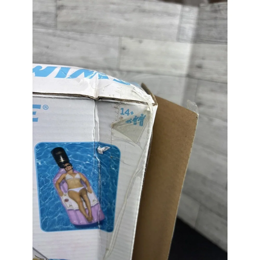 Pool Float Swimline The Rose Bottle‎ Shaped Float New In Sealed Box NEW